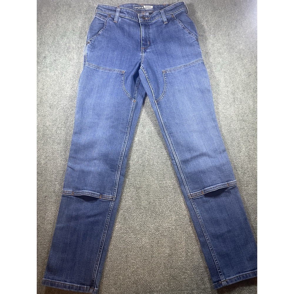 Carhartt Double Front Relaxed Fit Jeans Women's 2 Regular